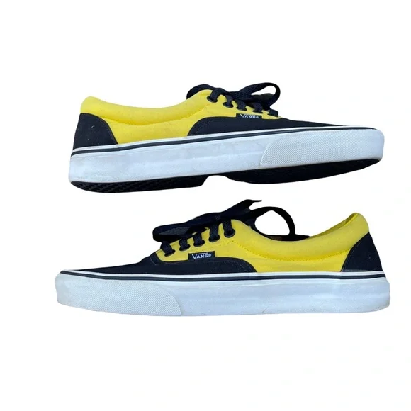 Vans Era Pro Low Top Mens Off The Wall Canvas Black and Yellow Sneakers Size 9 - Picture 4 of 9